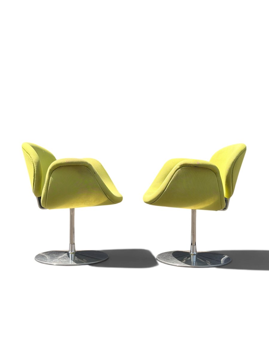Pair Of "little Tulip" Armchairs By Pierre Paulin For Artifort, 1965-photo-4