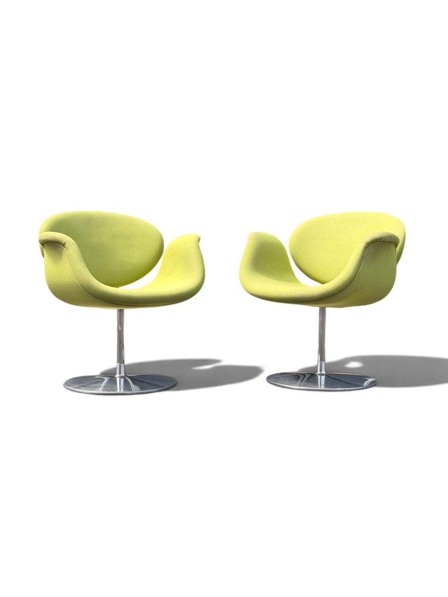 Pair Of "little Tulip" Armchairs By Pierre Paulin For Artifort, 1965