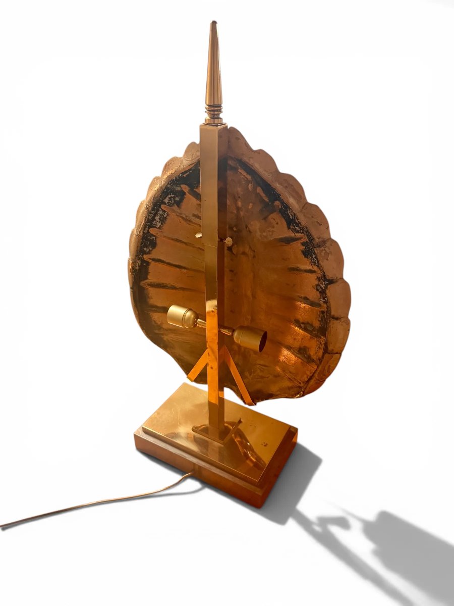 Importante Lampe Sculpturale "Tortue" par la Maison Jansen, Paris c. 1970-photo-3