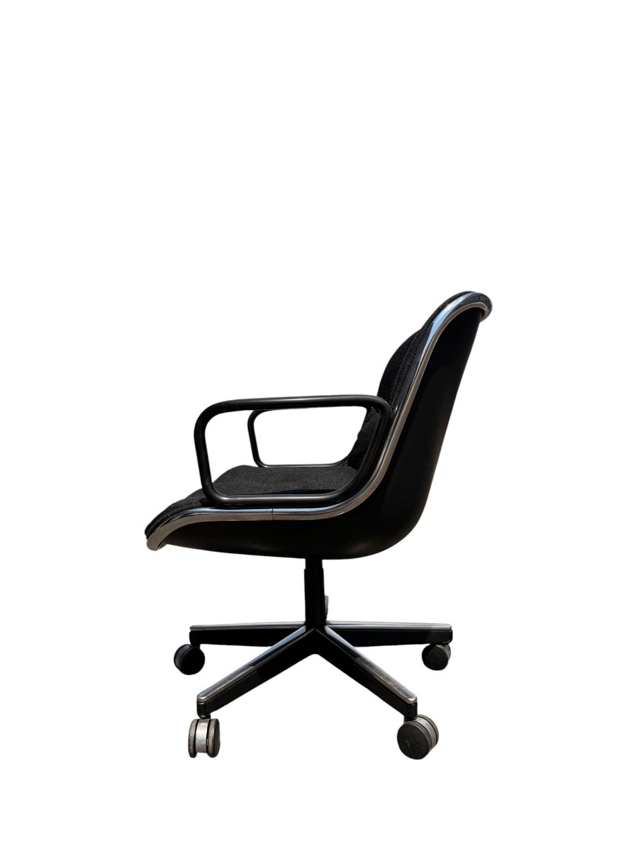 Fauteuil de Bureau "Executive" par Charles Pollock pour Knoll, Édition Historique (Tissu Gris)-photo-3