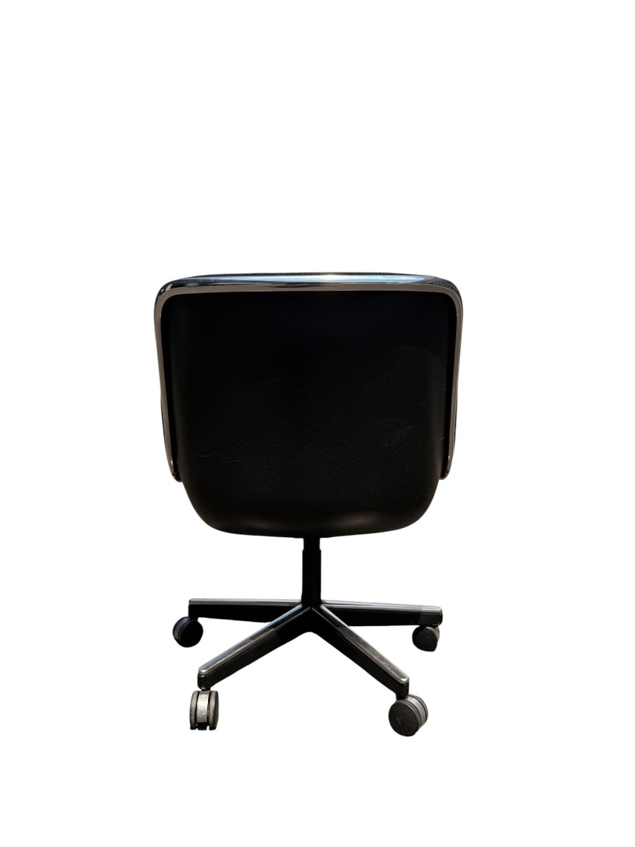 Fauteuil de Bureau "Executive" par Charles Pollock pour Knoll, Édition Historique (Tissu Gris)-photo-1