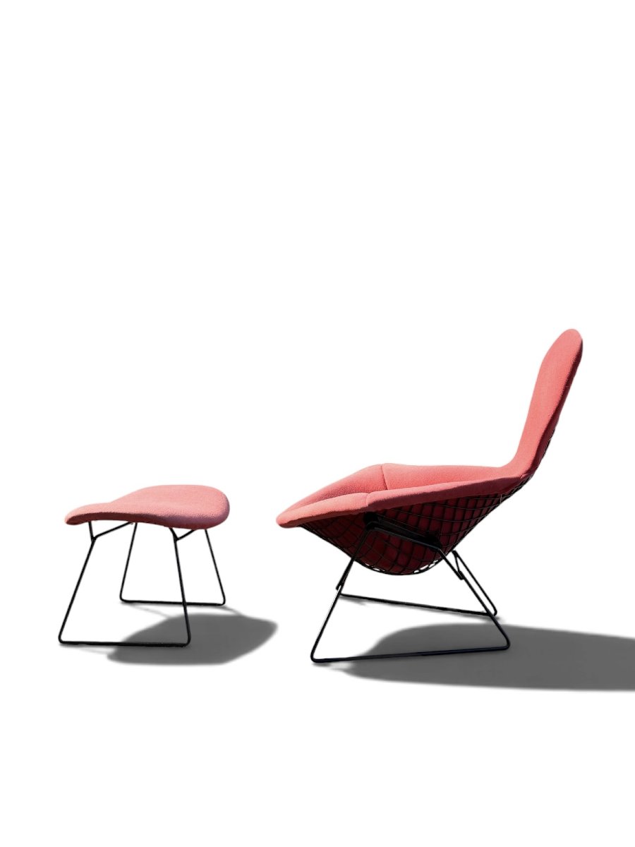 "bird" Armchair And Ottoman Set By Harry Bertoia For Knoll, C. 1960-photo-4
