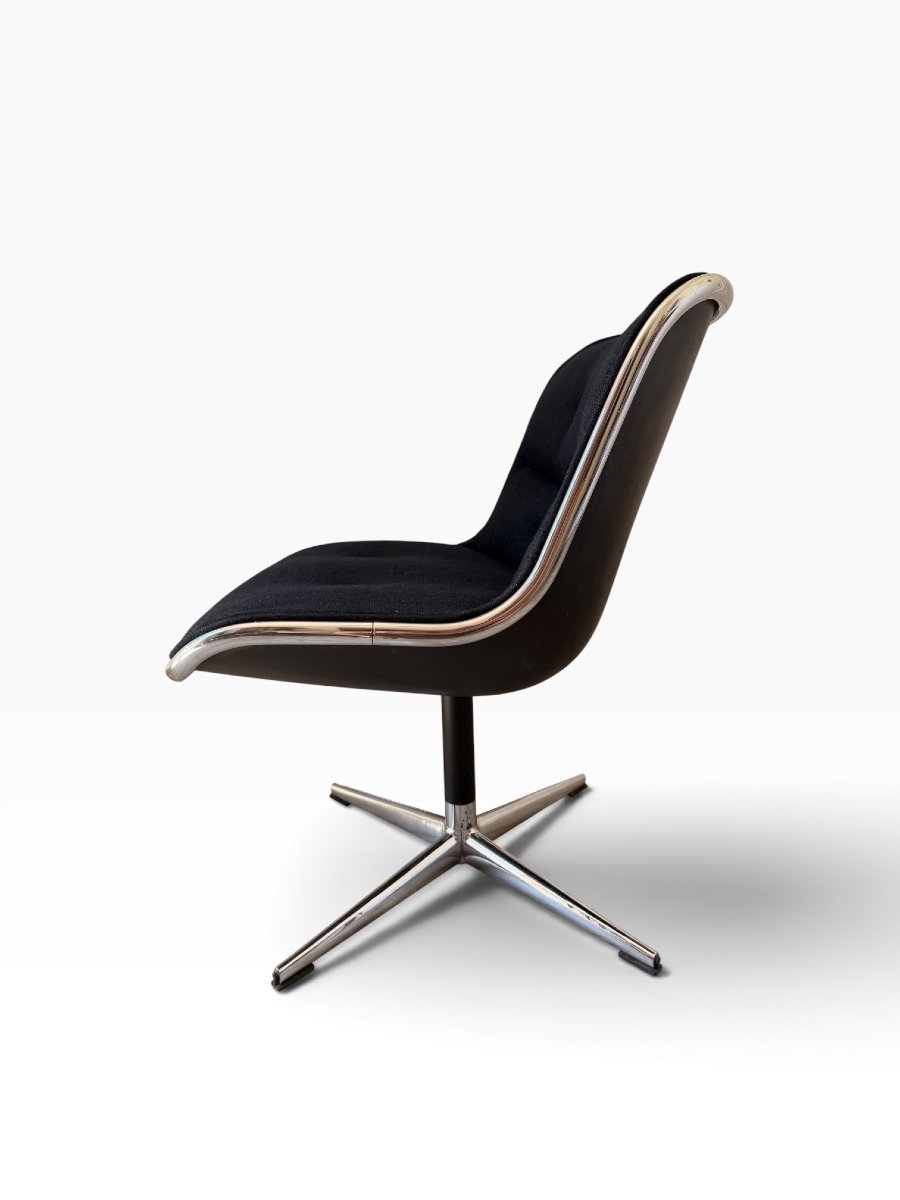 Fauteuil "Executive" sans accoudoirs par Charles Pollock pour Knoll, Première Édition-photo-2