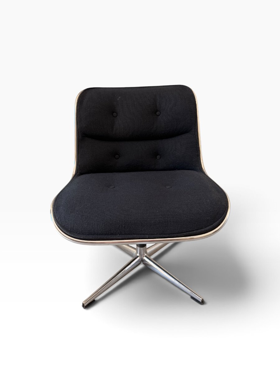 Fauteuil "Executive" sans accoudoirs par Charles Pollock pour Knoll, Première Édition-photo-3
