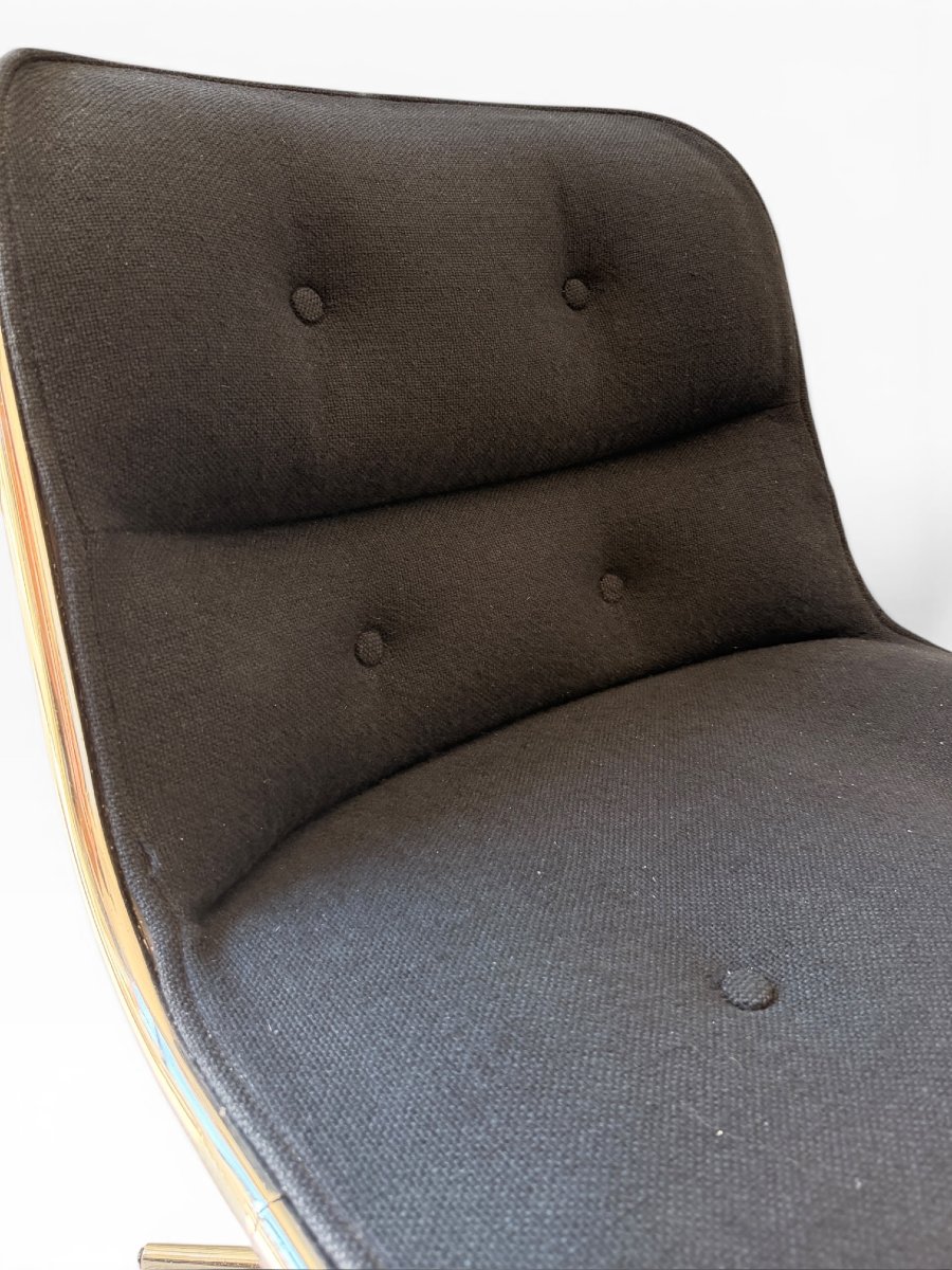 Fauteuil "Executive" sans accoudoirs par Charles Pollock pour Knoll, Première Édition-photo-5