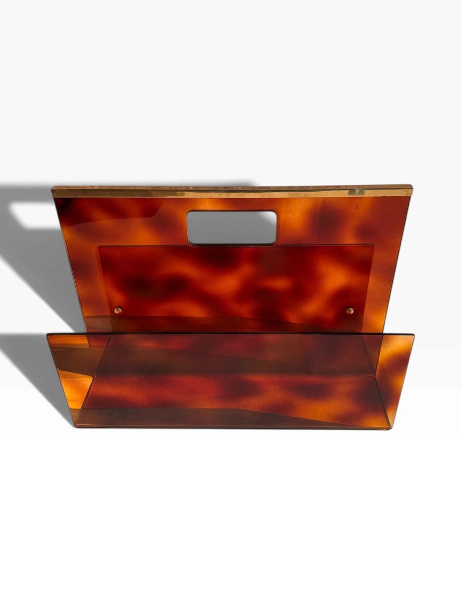 Magazine Rack And Umbrella Stand Attributed To Michel Dumas, Plexiglas, 1970-photo-1
