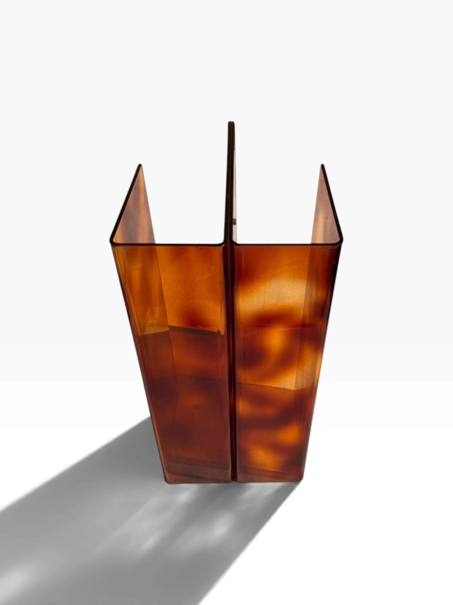 Magazine Rack And Umbrella Stand Attributed To Michel Dumas, Plexiglas, 1970-photo-3