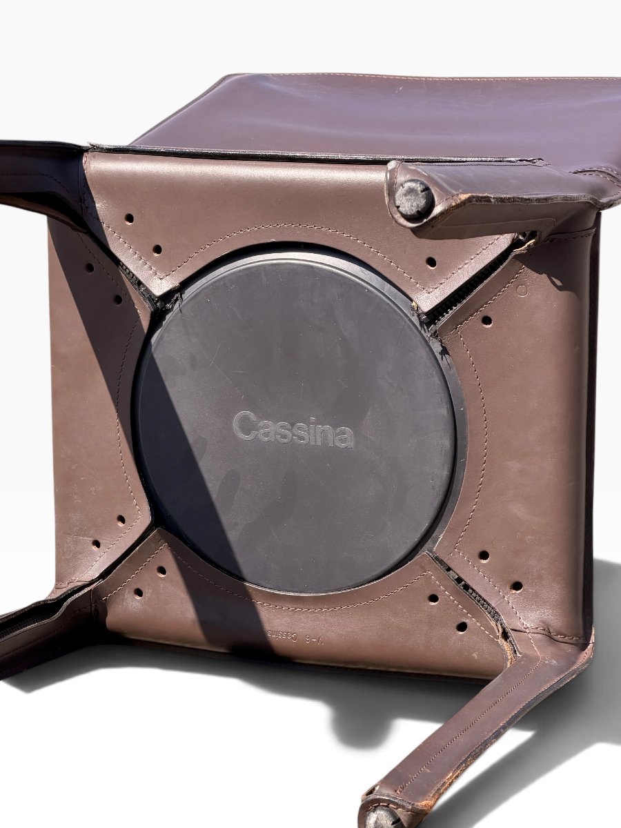 Cab 412 Chair, Designed By Mario Bellini For Cassina, Brown Leather-photo-2