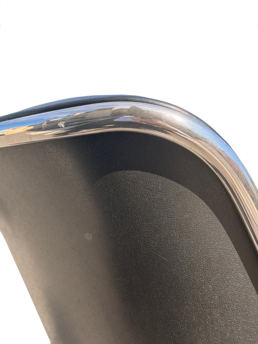 Fauteuil de bureau Executive de Charles Pollock pour Knoll, cuir noir-photo-8