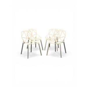 Suite 4 Chaises Chair One Magis, Ex-Louvre, K. Grcic