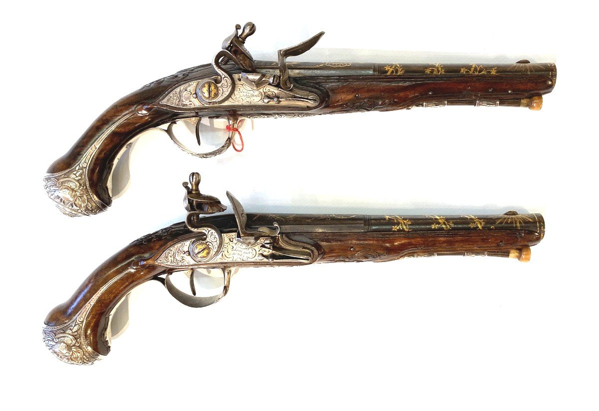 Pair Of Pistols By Cassaignard