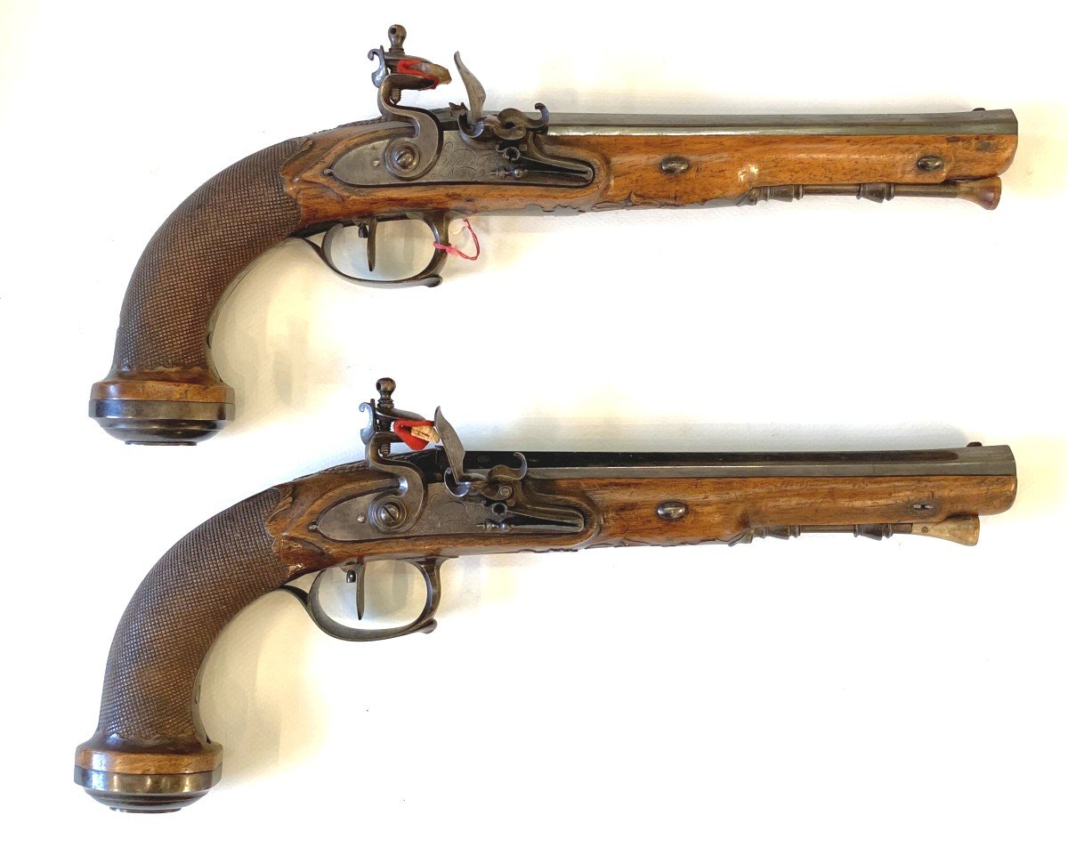Pair Of Officer's Pistols