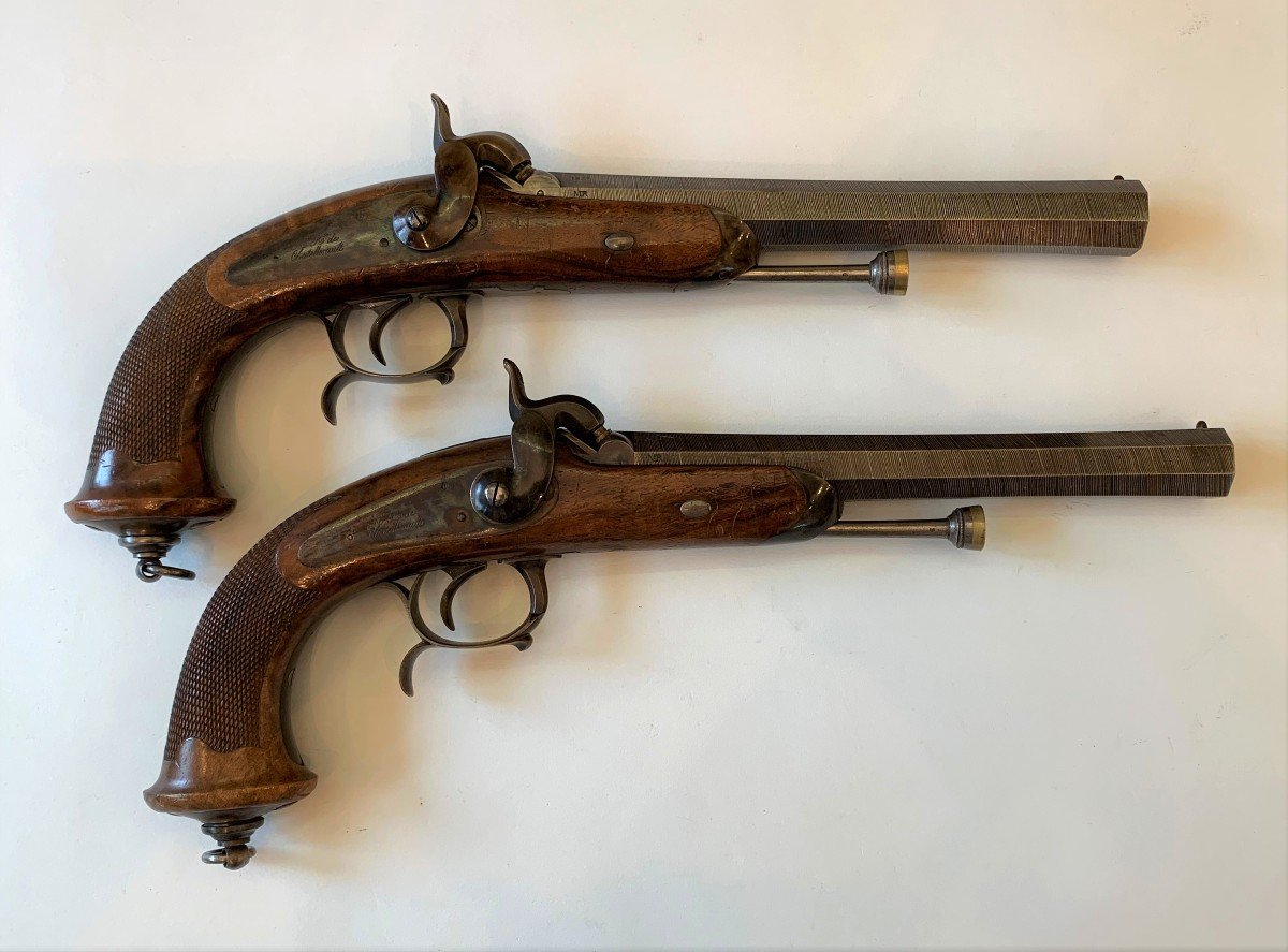 Pair Of Officer Pistols, Model 1833 2nd Type 