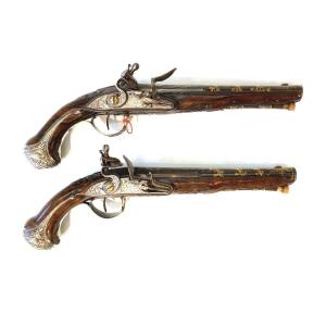 Pair Of Pistols By Cassaignard