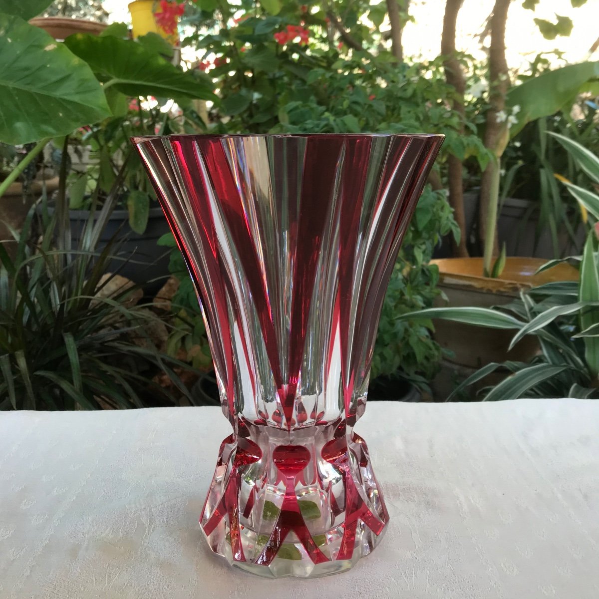 Vase  En Cristal. Saint Louis 