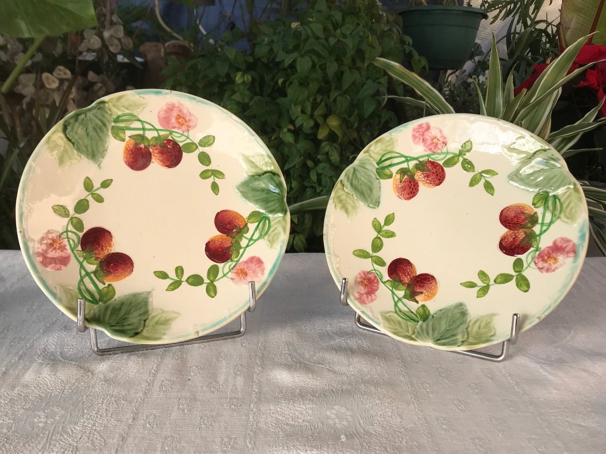 Pair Of "strawberry" Plates