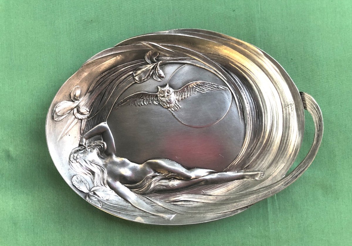Oval Pewter Dish