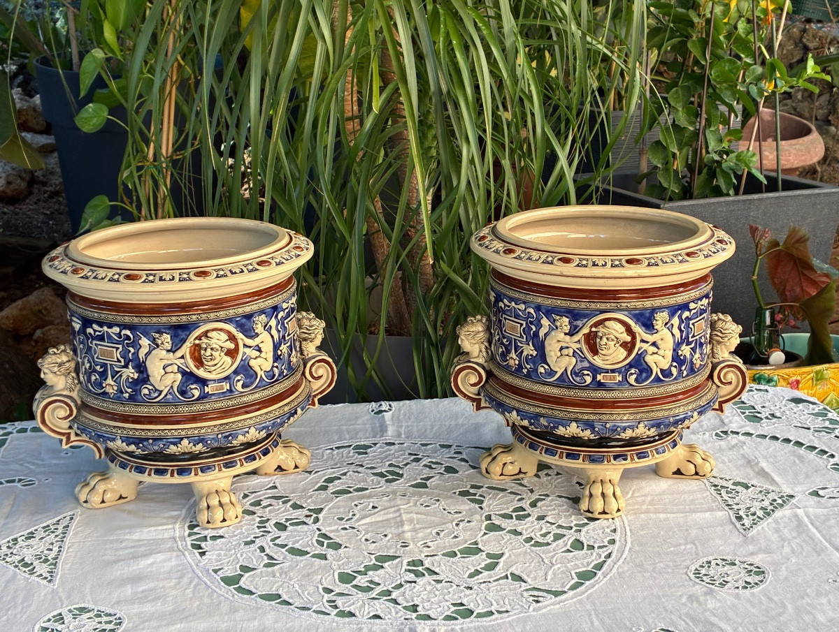Paire de cachés pots 