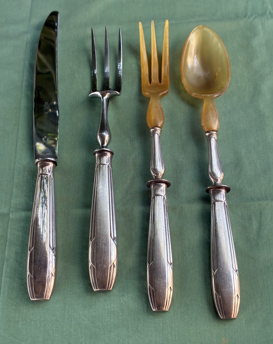 Service à salade et à découper 