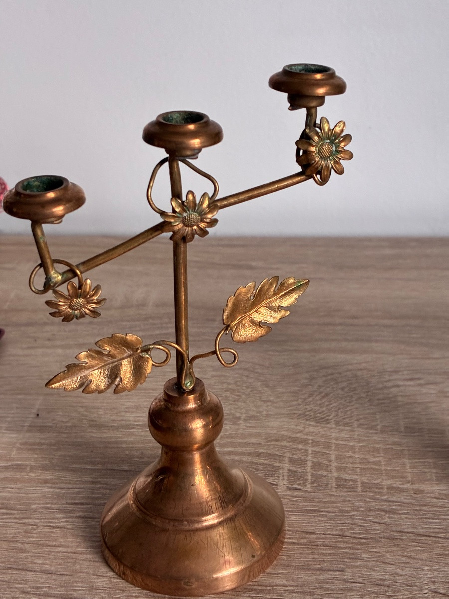 Paire de minis bougeoirs -photo-3