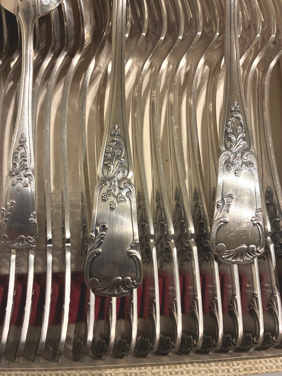 Ménagère en métal blanc -photo-4