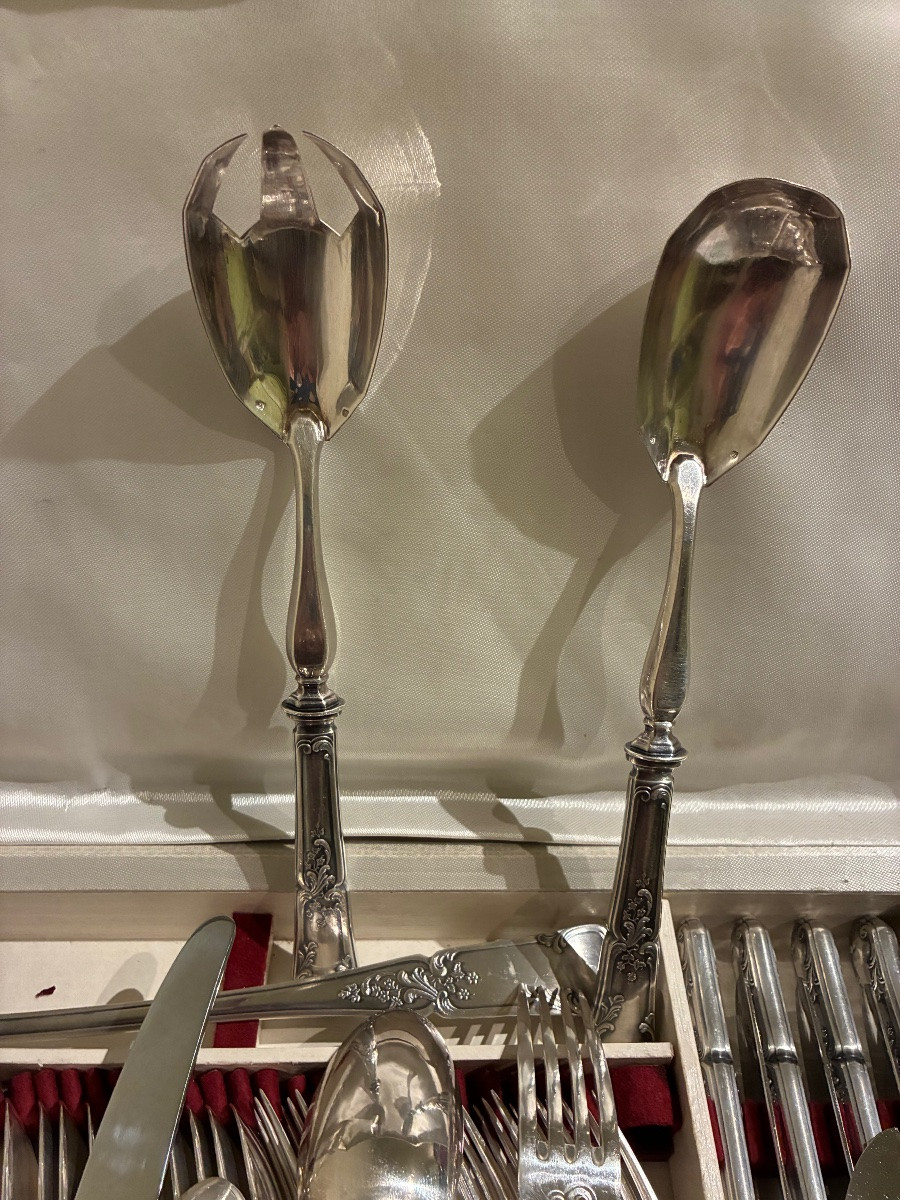 Ménagère en métal blanc -photo-7