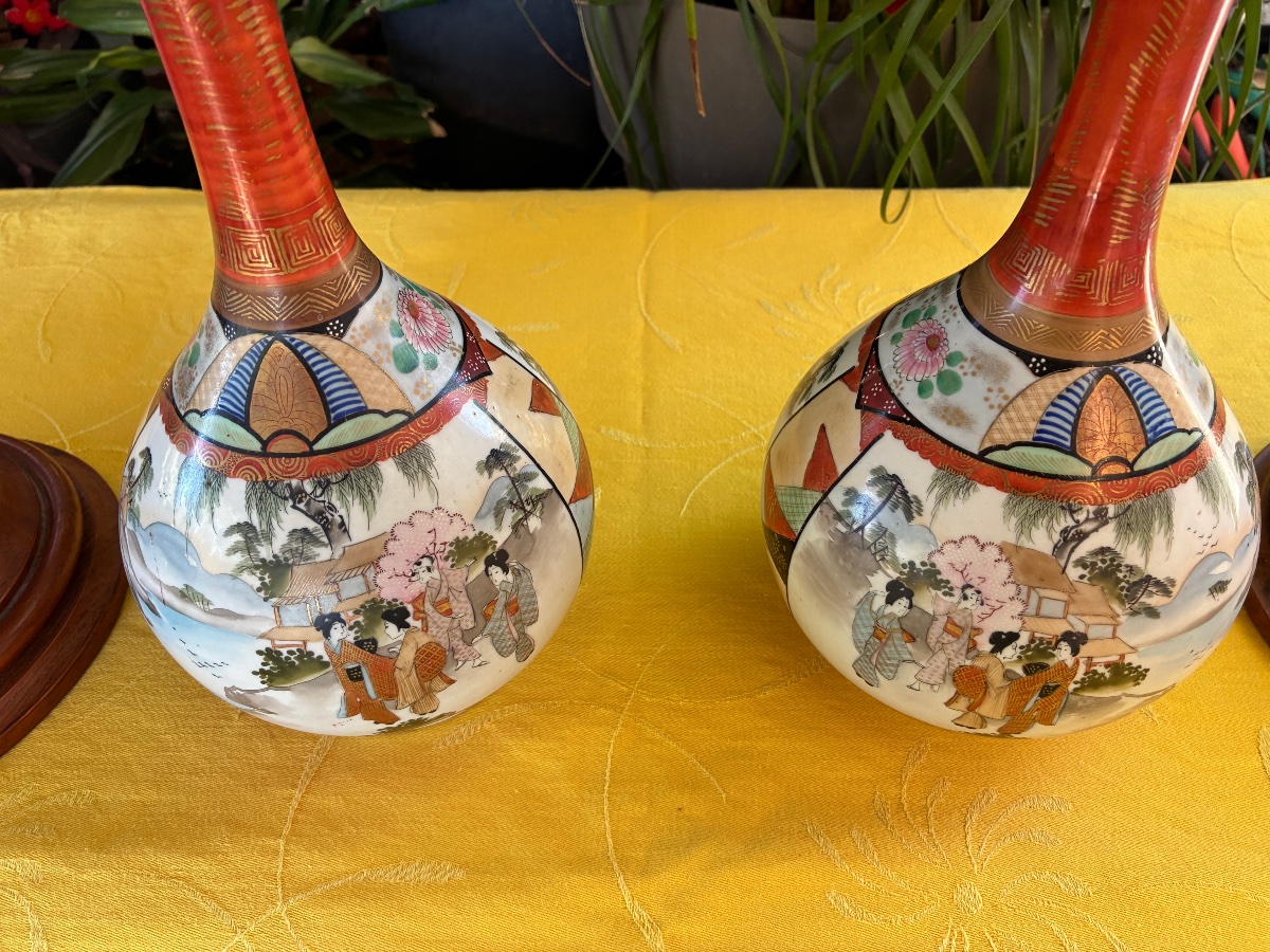 Paire de carafes Asiatiques -photo-4