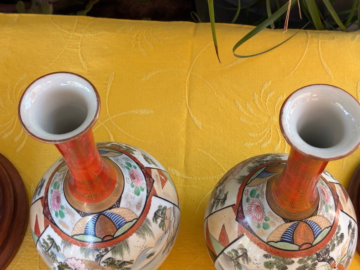 Paire de carafes Asiatiques -photo-3