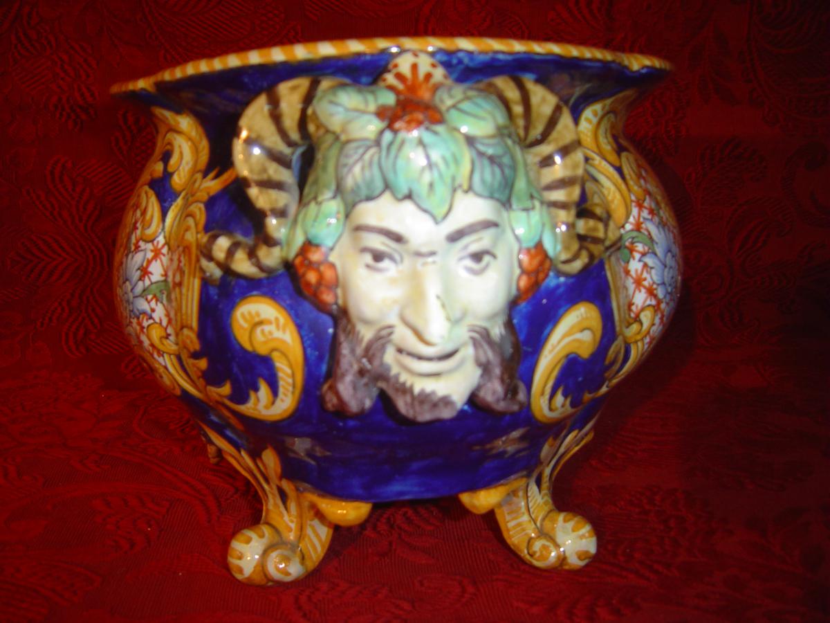 Faience Jardiniere From Nevers-photo-3