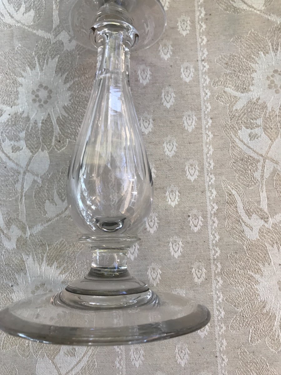 Pair Of Crystal Oil Lamps-photo-2