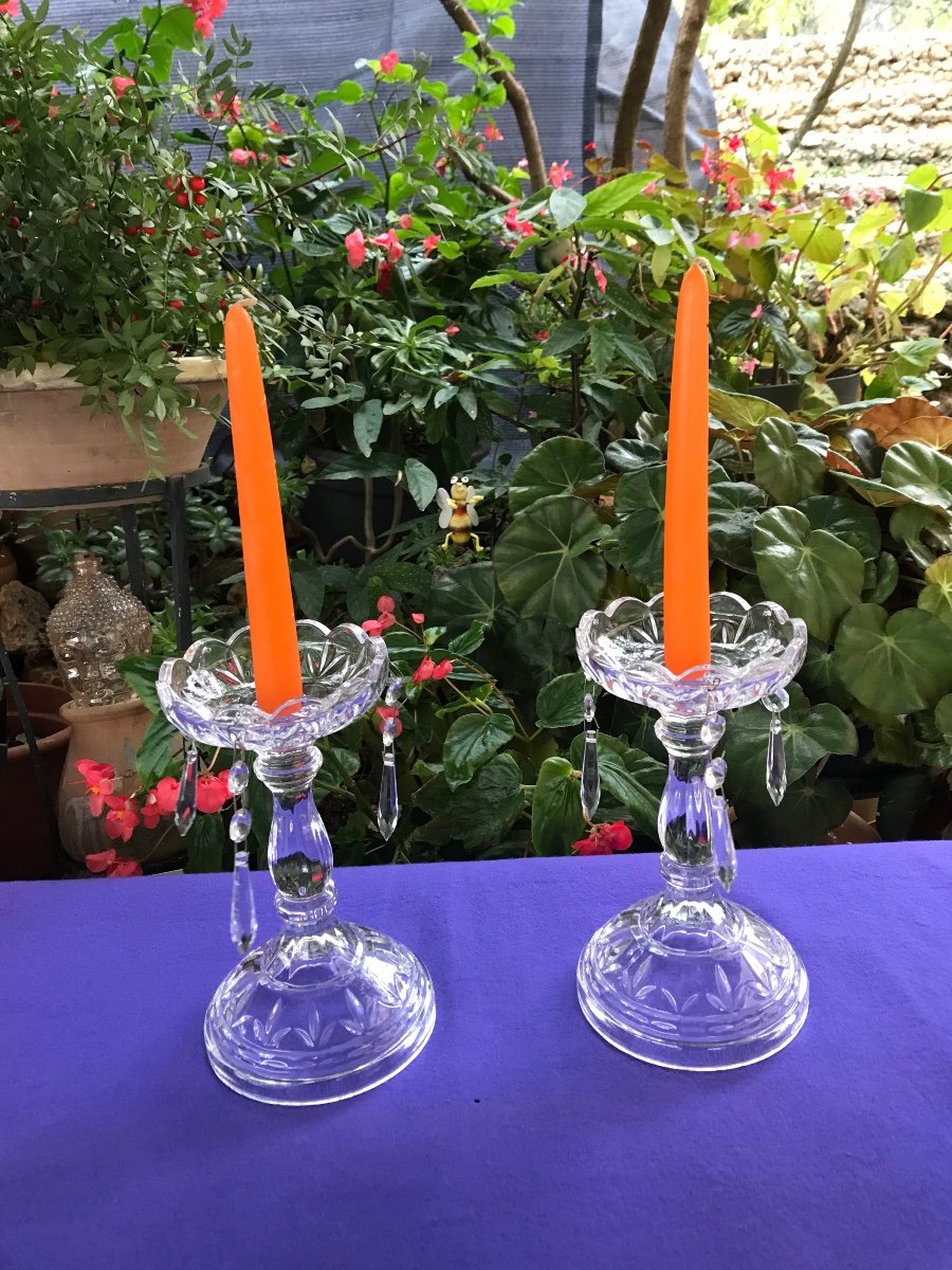 Glass Candle Holders