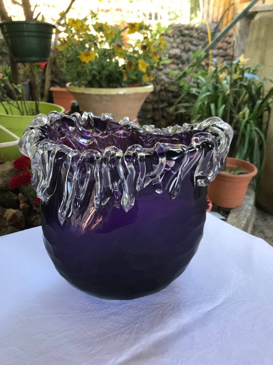 Vase en verre soufflé -photo-3