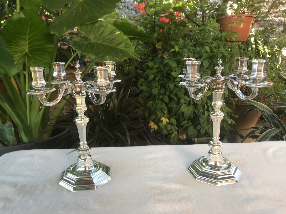 Pair Of Christofle Candelabra-photo-1