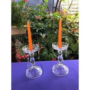 Glass Candle Holders