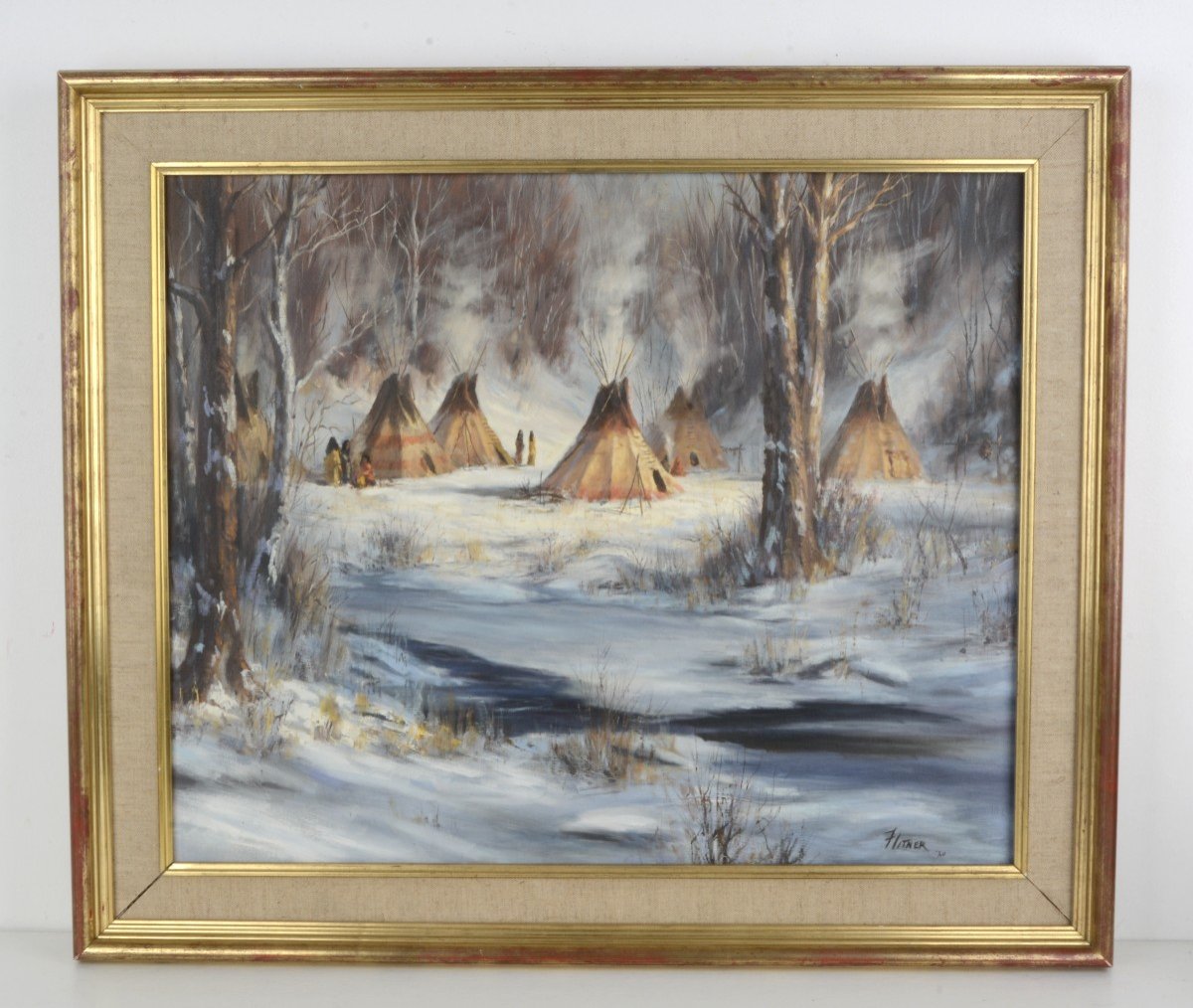 Tipis Sous La Neige - David Flitner - 1949- 