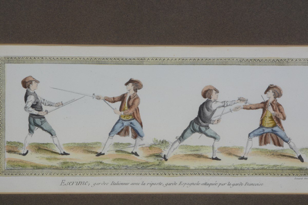Engraving - Fencing Guard And Riposte-photo-3