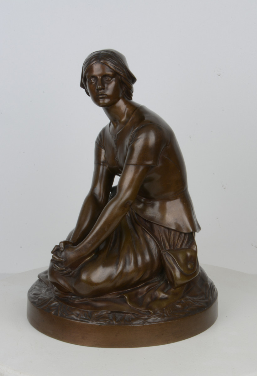 Jeanne d'Arc à Domrémy - Henri CHAPU 1833-1891-photo-2
