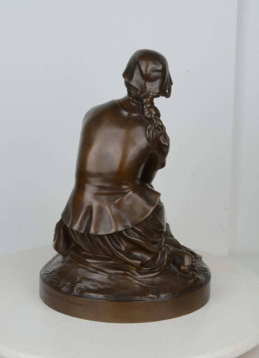 Jeanne d'Arc à Domrémy - Henri CHAPU 1833-1891-photo-4