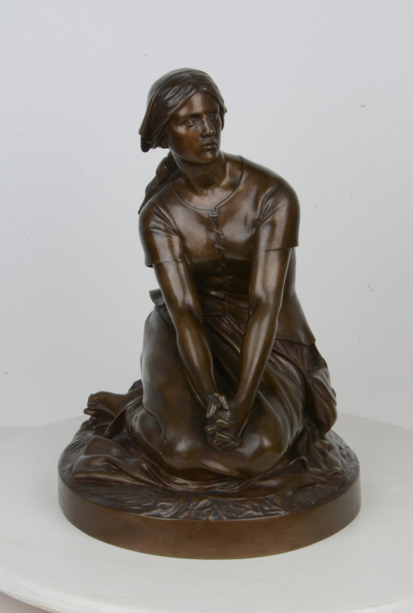 Jeanne d'Arc à Domrémy - Henri CHAPU 1833-1891