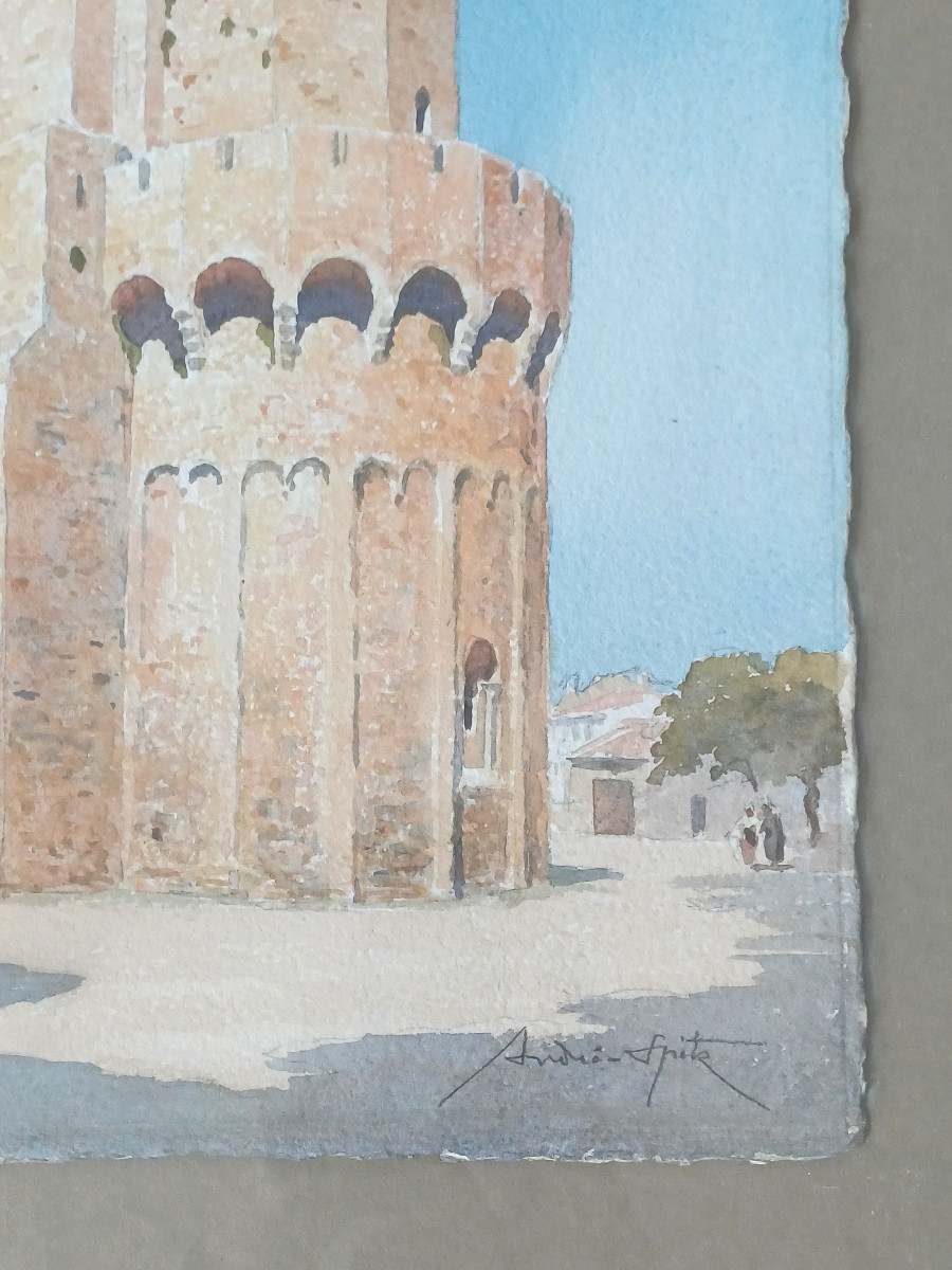 L'église des Saintes Maries de la Mer - André SPTIZ 1884-1977-photo-3