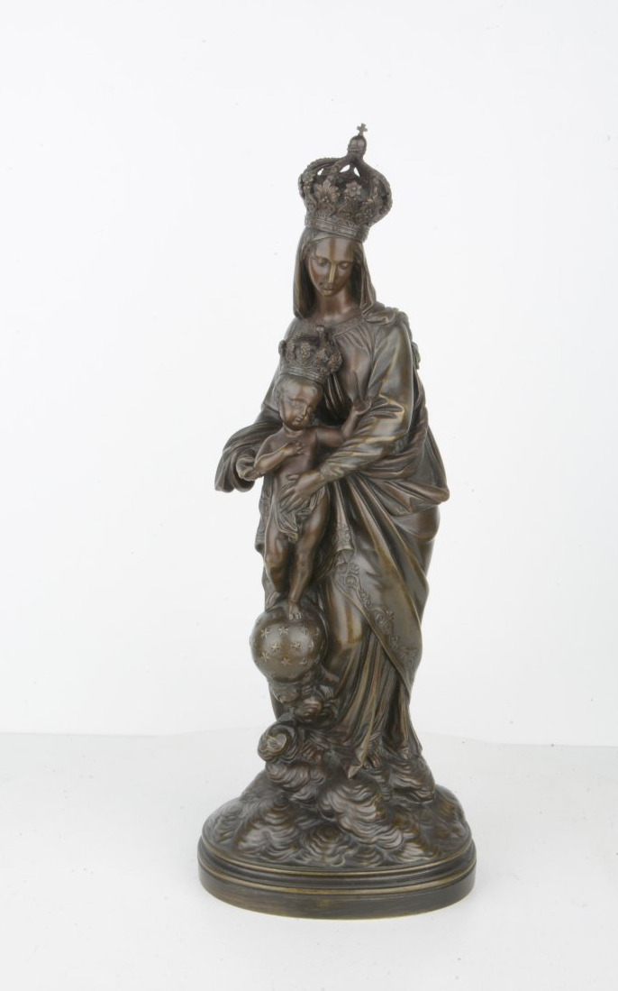 Crowned Madonna With Child - Jean Norest 1822–1870 Virgin-photo-2