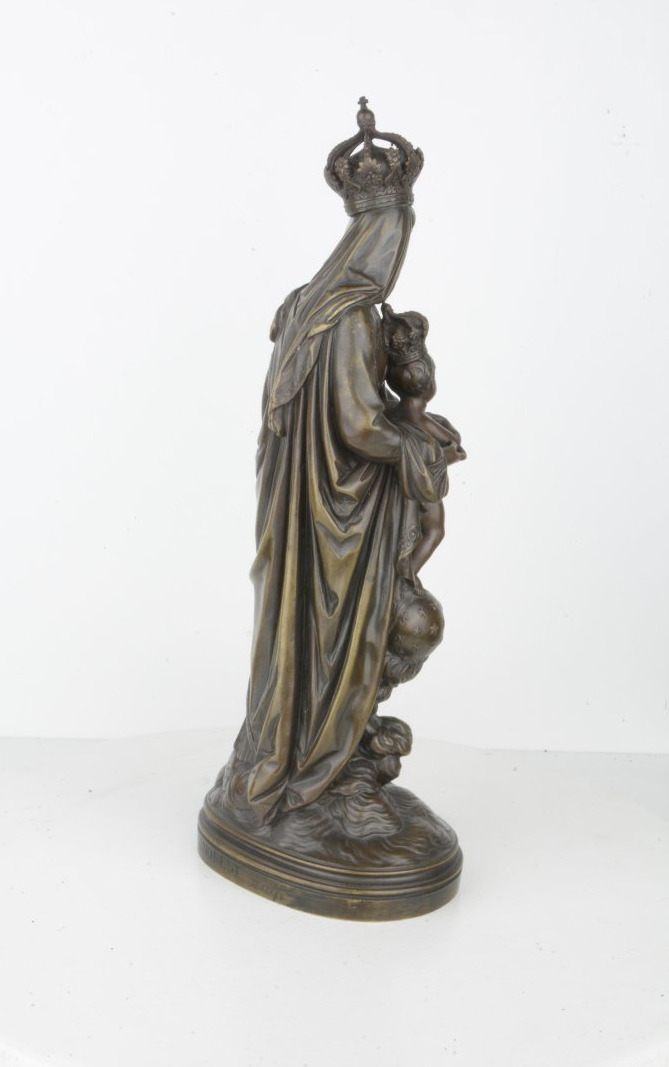 Crowned Madonna With Child - Jean Norest 1822–1870 Virgin-photo-1