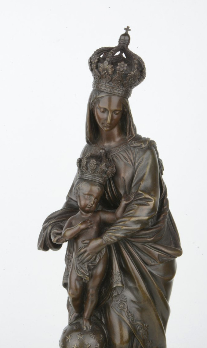 Crowned Madonna With Child - Jean Norest 1822–1870 Virgin