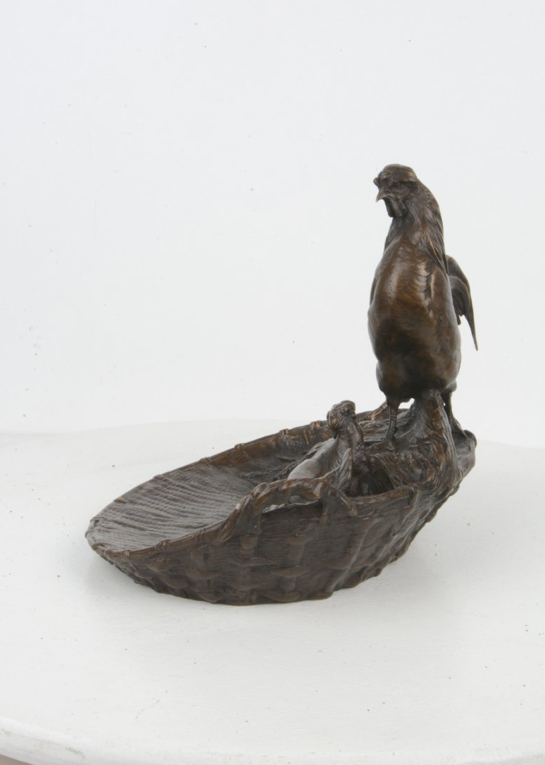 Coq et Poule - Vide poche - Auguste CAIN 1821-1894 Caïn-photo-3