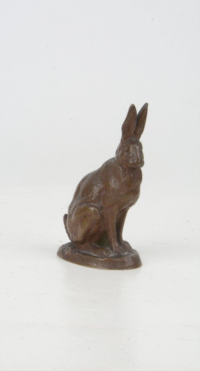 Seated Hare - Antoine Barye 1795–1875 - Barbedienne-photo-3