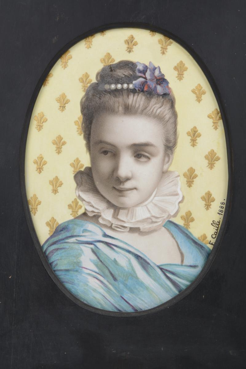 Demoiselle Aux Pervenches - Fanny Caille 1847-1893-photo-1
