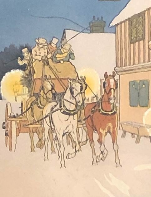 Arrival At The Relais - H Eliott 1882-1959-photo-2