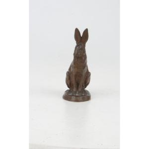 Seated Hare - Antoine Barye 1795–1875 - Barbedienne