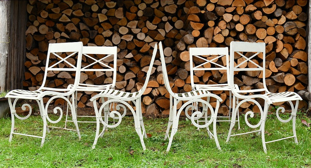 Serie de 6 Chaises de jardin