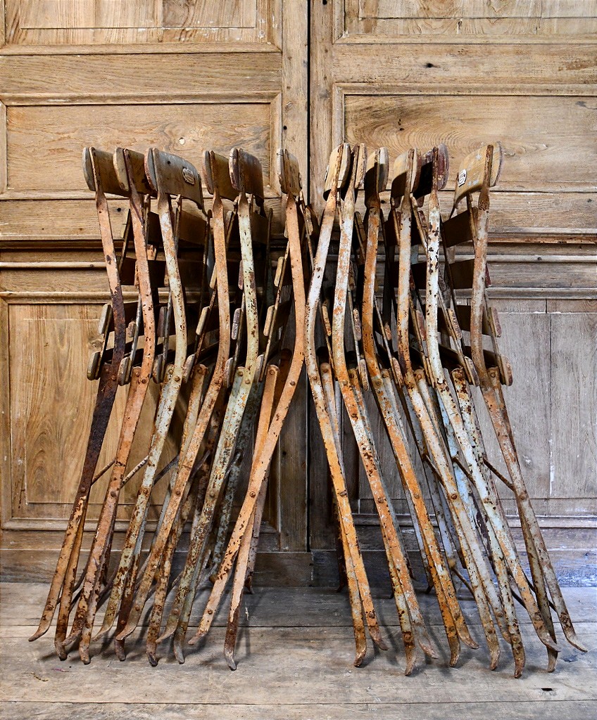 Set Of 12 Garden Chairs-photo-4